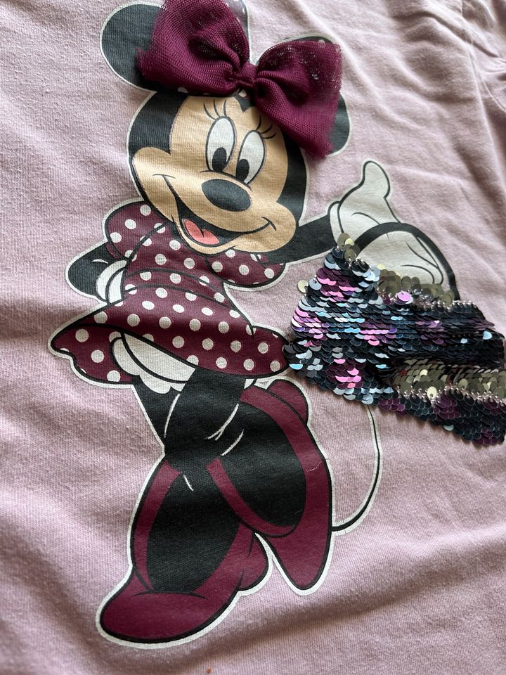 Minnie Mouse 122 Sweatshirt Oberteil rosa Mädchen in Dorsten