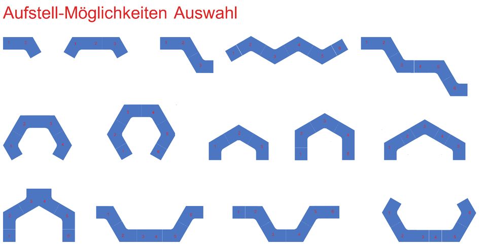 Konferenztisch Ecktisch Schreibtisch Arbeitstisch Büro modular in Heidesheim