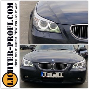 Scheinwerfer Set Xenon Angel Eyes CCFL BMW 5er E60/E61 05-08 chrom