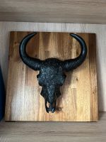 Wanddeko Stier Büffel Kopf Skulptur matt schwarz Niedersachsen - Braunschweig Vorschau