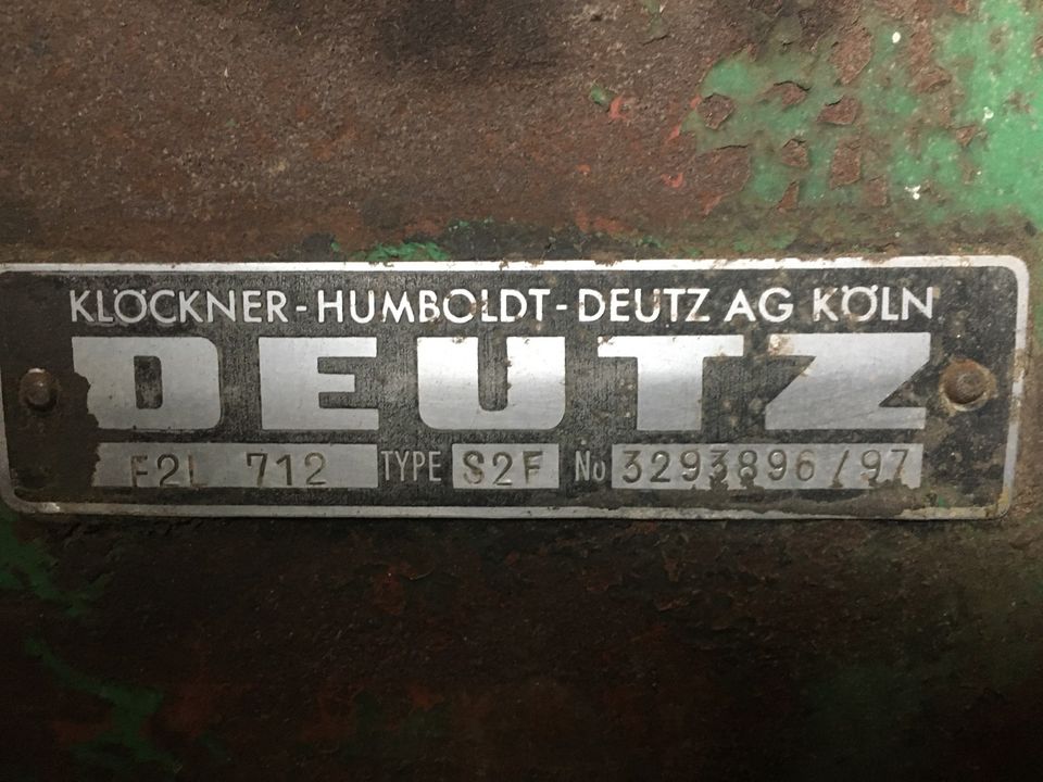 Deutz 2 Zyl. Motorblock F2L712 in Bad Dürrheim