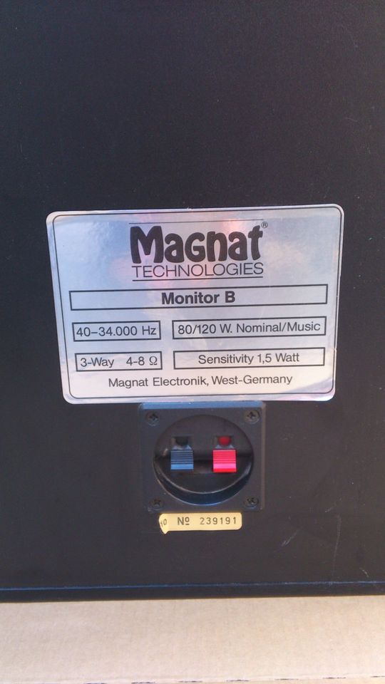 "MAGNAT Monitor B - Made in West Germany - voll funktionsfähig" in Alzey