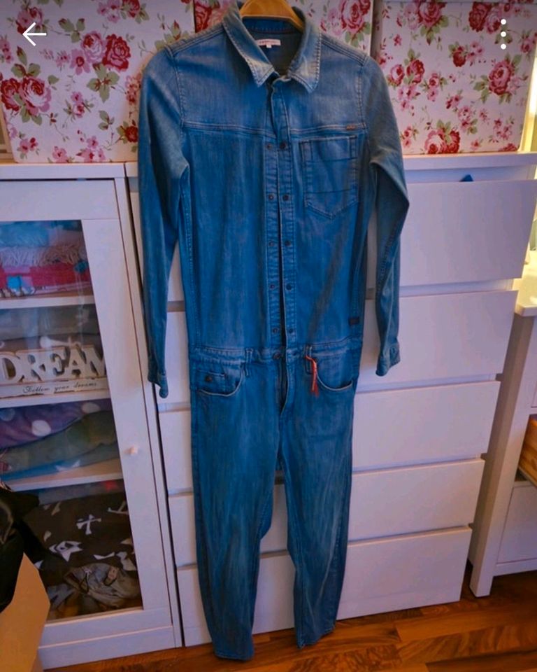 Jumpsuit Jeans Gstar Gr. 34 in Marl