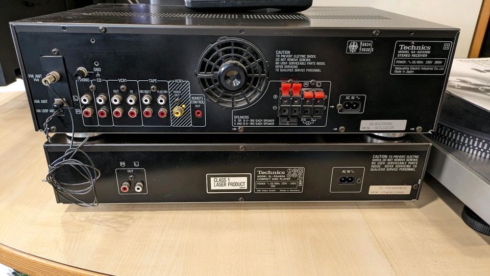 Technics SA-GX2300 und CD Player SL-PG460A in Niebüll