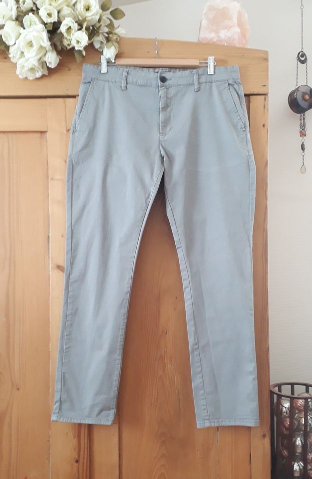 *SMOG* Sommer Baumwoll-Jeans für Herren, W34, Gr. L, grau in Lam