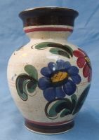 Keramik-Vase mit Blumenmotiv - ca. 18 cm Länge Hessen - Groß-Gerau Vorschau