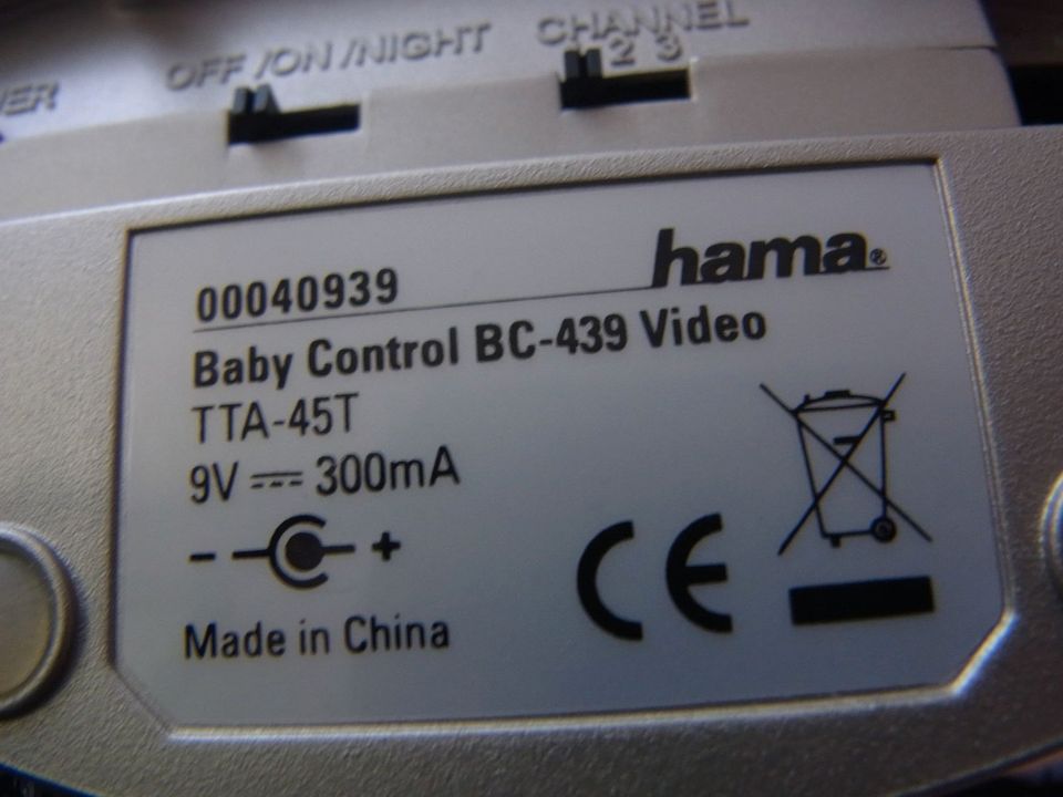 Babyphone HAMA Baby control BC - 439 Video TTA - 61R in Stuttgart