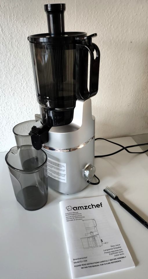 AMZCHEF Automatischer All-in-One Entsafter Slow Juicer Garantie in Niebüll