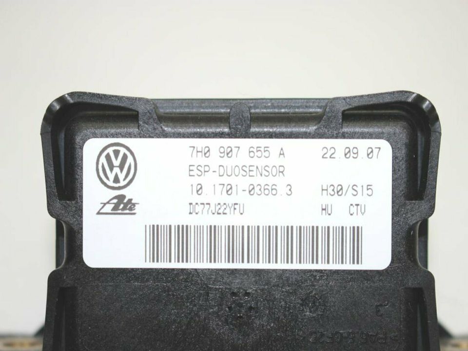 VW Golf 5 / Audi A3 8P ESP Sensor Duosensor Drehrate 7H0907655A in Offenburg