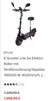 Escooter mit Sitz 40kmh mit Strassenzulassung Eflux Light six Bayern - Grafenrheinfeld Vorschau