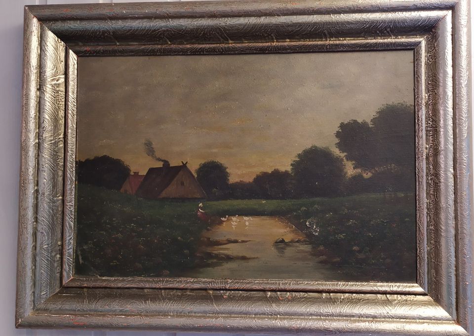 Original - Ölbild, unbekannter Maler, vermutlich Anfang 20. Jh. in Waiblingen