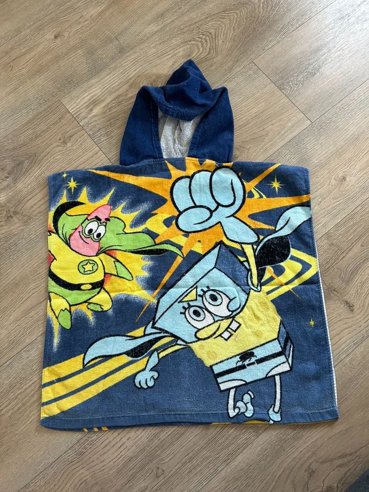 **Badeponcho Kapuzen Handtuch Kinder SpongeBob** in Walsdorf