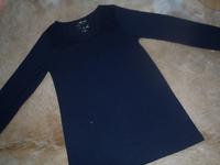 Gina Damen Shirt langarm dunkelblau Gr. 36 Brandenburg - Nauen Vorschau