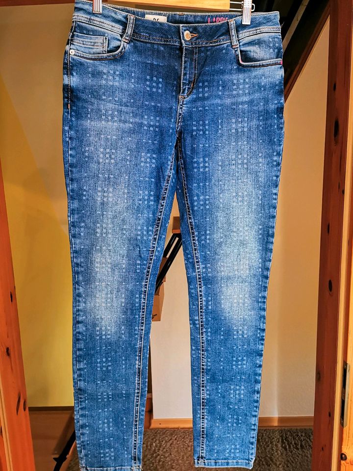 Jeans, Jeanshose v. Street One, Gr. 29, Blau, Motivdruck, in Loose 