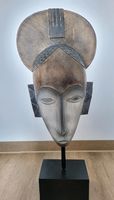 Maske Skulptur Dekoration Holz Statue Höhe 60cm Nordrhein-Westfalen - Neuenkirchen Vorschau