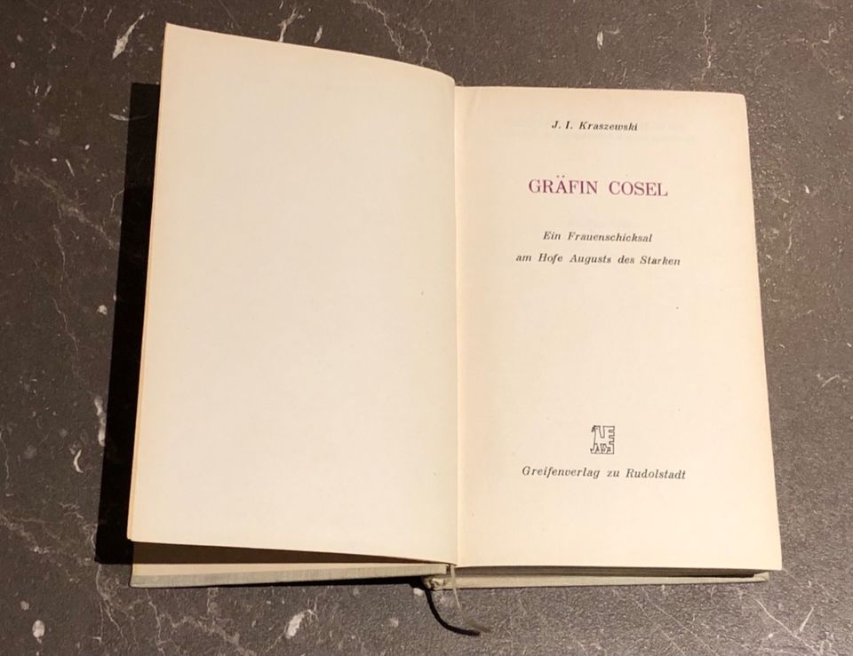 Buch Gräfin Cosel v. Kraszewski, 1. Auflage 1969 in Leipzig