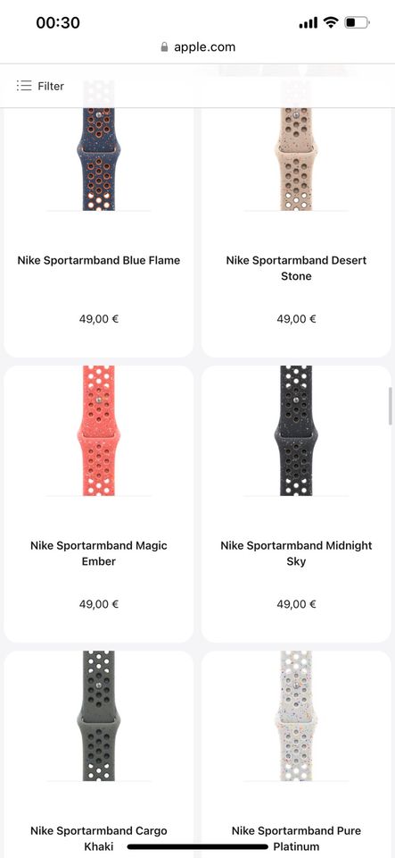 Apple Watch Nike Sportarmband in Berlin