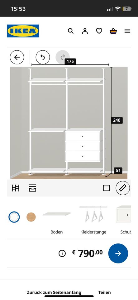 Kleiderschrank IKEA Elvari in Rosendahl