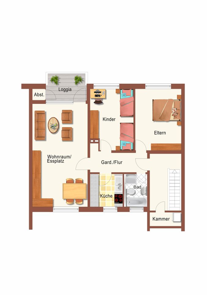 Holthausen: Moderne Wohnung + großer Garten = Glücklichsein in Düsseldorf