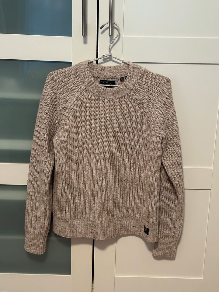 Superdry Wollpullover Wolle Pully Beige M/38 in Rheinau