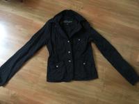 schwarze Jacke vintage amisu Baumwolle Gr. 34 Hessen - Rosbach (v d Höhe) Vorschau