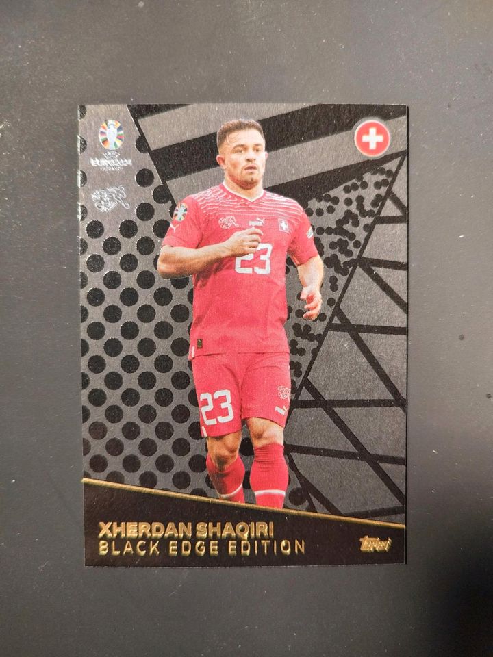 Shaqiri Black Edge Edition Topps Match Attax Euro 2024 in Stuttgart