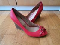 Coach Sandalen wedges Sommer Schuhe Gr. 38 rot Logo Düsseldorf - Flingern Nord Vorschau