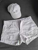 Weiße Shorts mit Kappe / Gr.L Nordrhein-Westfalen - Zülpich Vorschau
