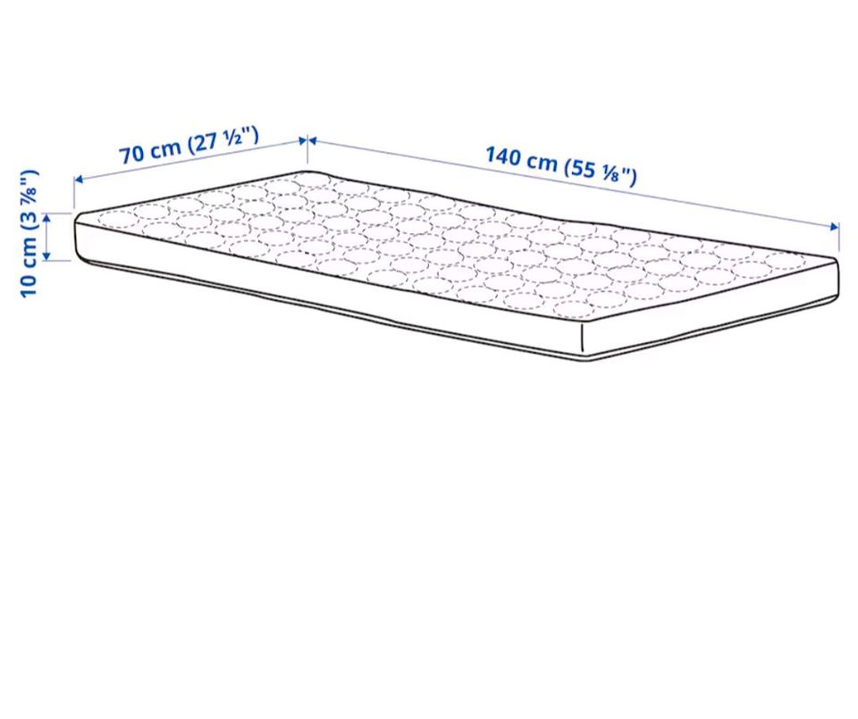 3D Matratze Kind 70x140 Ikea Himlavalv in Püttlingen