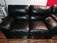 Sofa Leder schwarz 2+3 Sitzer mit Liegefunktion Saarland - Beckingen Vorschau