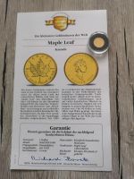 Maple Leaf Kanada 999 Gold Sachsen - Reichenbach (Vogtland) Vorschau