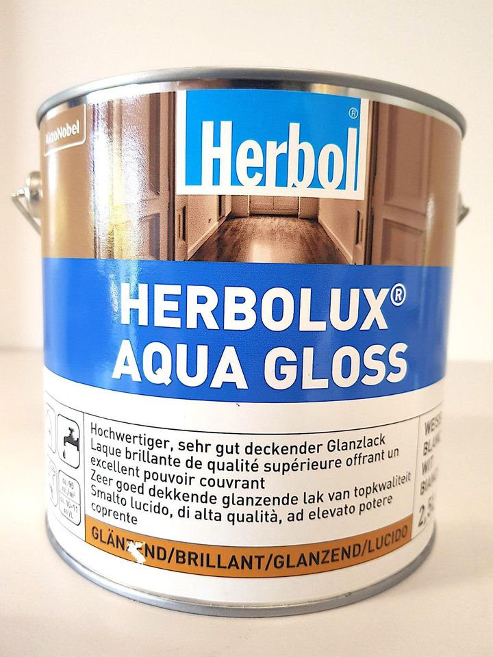 Herbol Herbolux Aqua Gloss 2,5 L Weiß in Brühl