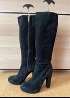 Schwarze Wildlederstiefel Bayern - Gröbenzell Vorschau