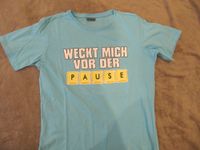 T-Shirt blau "Pause" Gr. 152/158 neuwertig! Niedersachsen - Wrestedt Vorschau