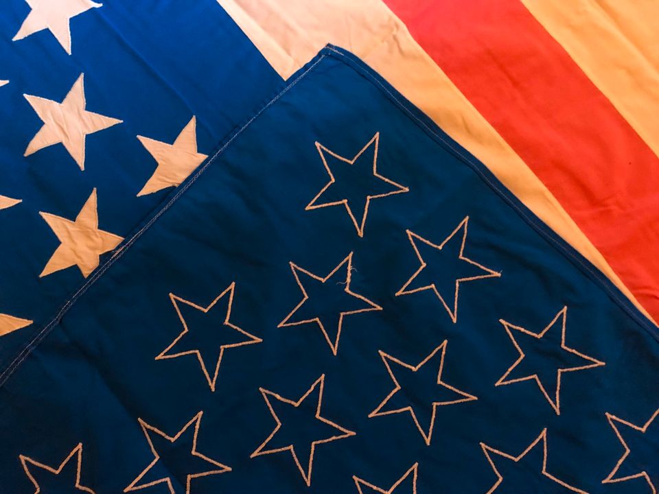 USA Flagge HANDARBEIT Vereinigte Staaten von Amerika handgenäht in Kappel-Grafenhausen