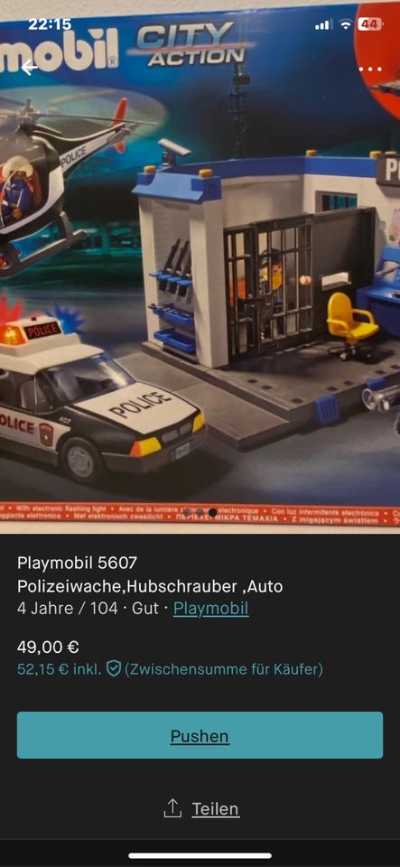 Playmobil 5607 Polizeiwache ,Auto ,Hubschrauber in Bayern - Stockstadt a.  Main | Playmobil günstig kaufen, gebraucht oder neu | eBay Kleinanzeigen  ist jetzt Kleinanzeigen
