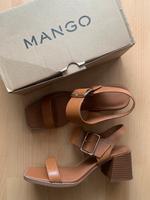 Sandaletten/High Heels Mango, Gr. 39, Leder, braun, neu Bayern - Ingolstadt Vorschau
