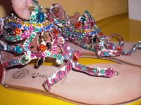 Jeffrey Campbell Ibiza 39 Sandalen Schmucksteine bunt Nordrhein-Westfalen - Neunkirchen-Seelscheid Vorschau