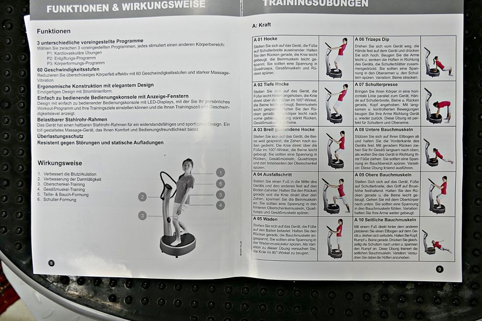 SKANDIKA VIBRATIONSPLATTE POWER PLATE FITNESS in Laubach