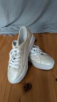 Sneaker weiß/gold Perlmutteffekt Gr 41 Saarland - Tholey Vorschau
