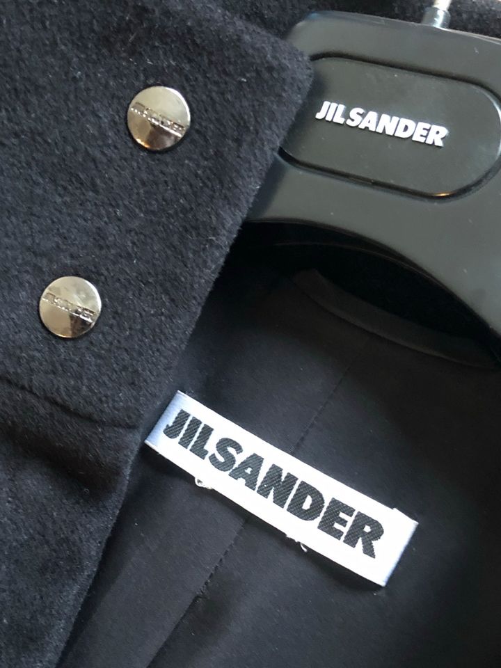 Übergangsjacke Jil Sander Cabanjacke schwarz 36 Wolle in Kiel