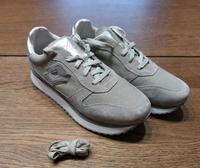 NEU Sneaker LOTTO Grau Silber glitzernd Gr. 41 Hessen - Bickenbach Vorschau
