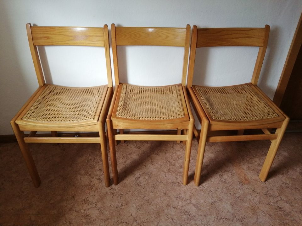 3 echtholz Stühle in Bleicherode