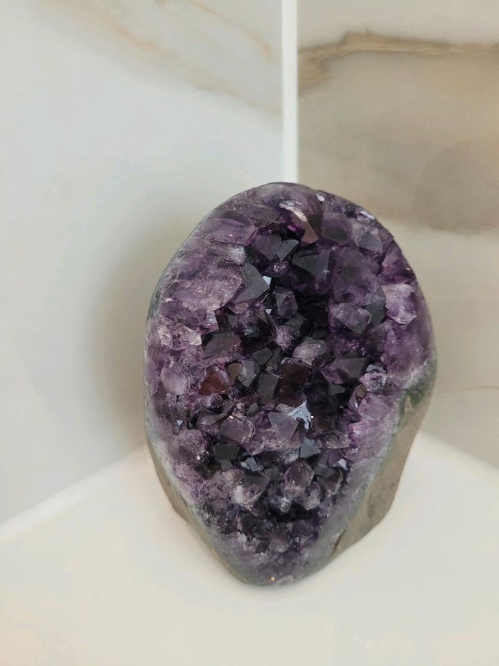 Amethyst Drusen, geschliffen in Kirn