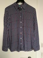 Benetton Bluse, gemustert, Gr. L/40, Retro Muster, 1x getragen Bayern - Kaufbeuren Vorschau