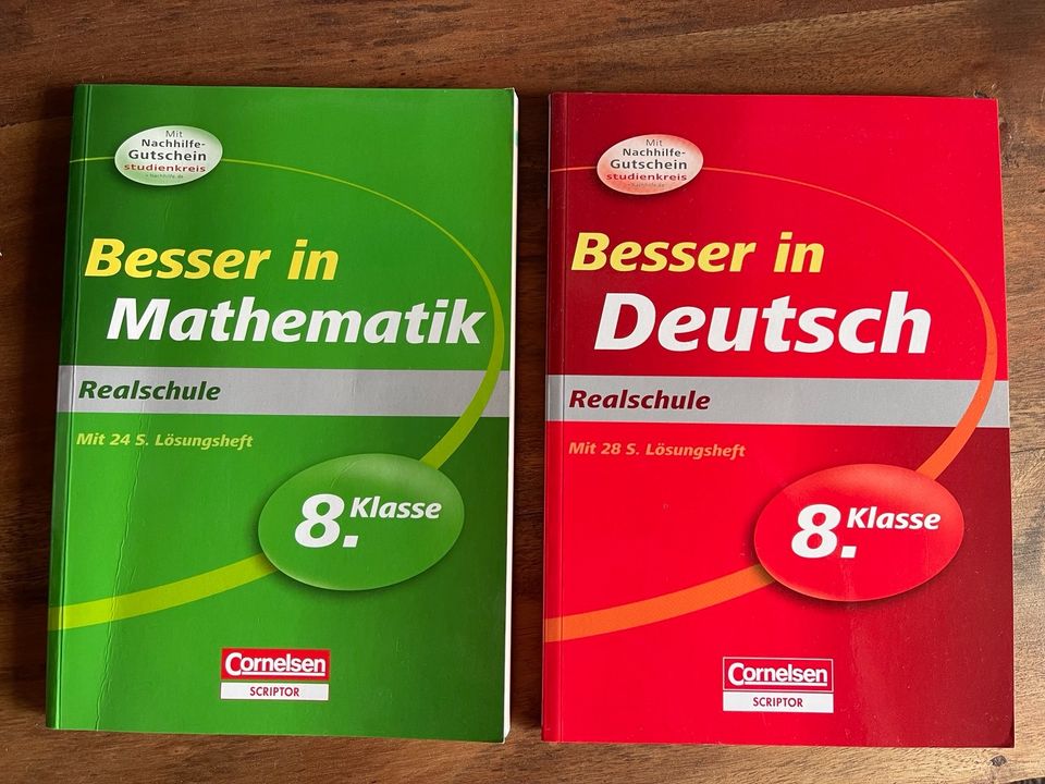 Besser in Mathematik Mathe Deutsch 8.Klasse mit Lösungsheft in Unna