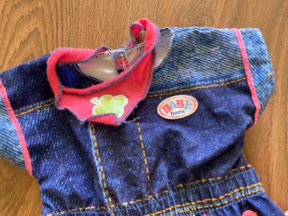 Baby born jumpsuit Jeans Anzug schuhe in Oberkirch