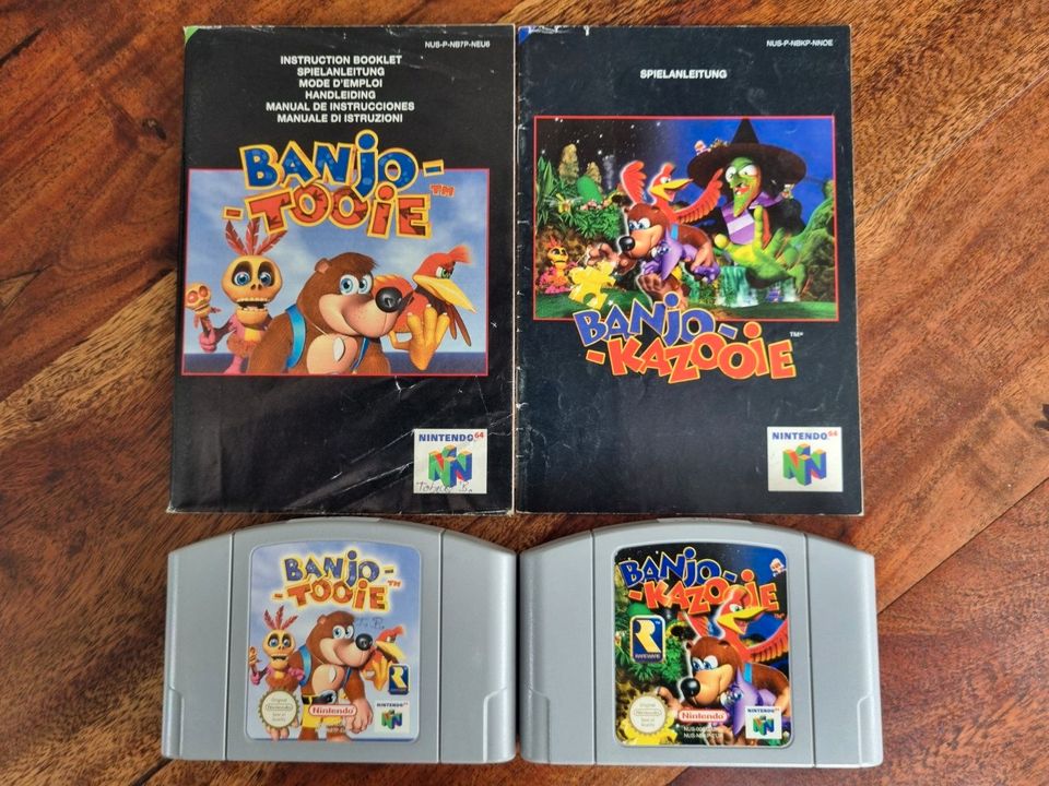 Banjo Kazooie, Tooie + Anleitung N64 Nintendo 64 in Apfeldorf