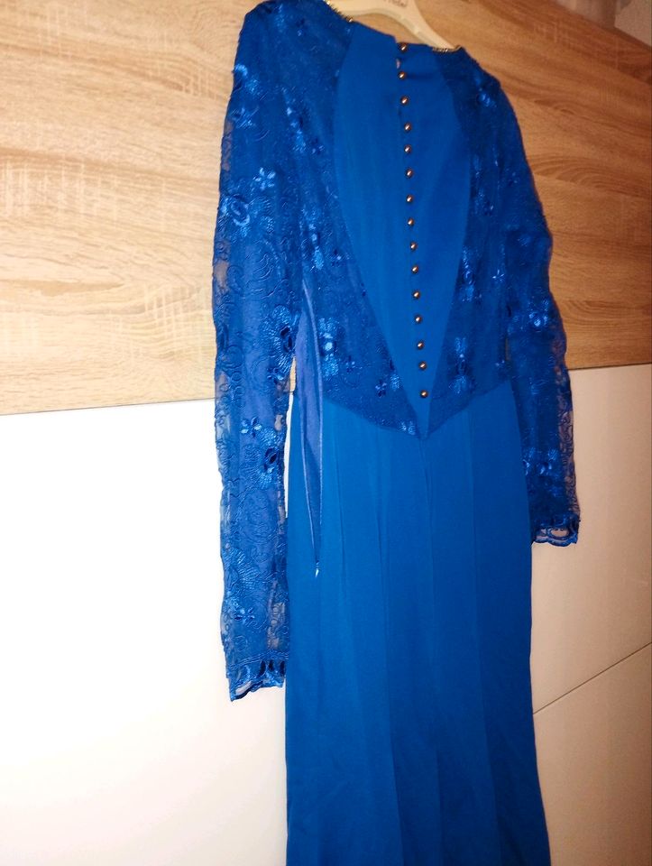Kleid Lang 38 Blau Marine Türkis |⭐ Abiye Abendkleid Hijab in Herborn