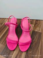 schicke Sandalen Blockabsatz pink Sachsen-Anhalt - Halle Vorschau